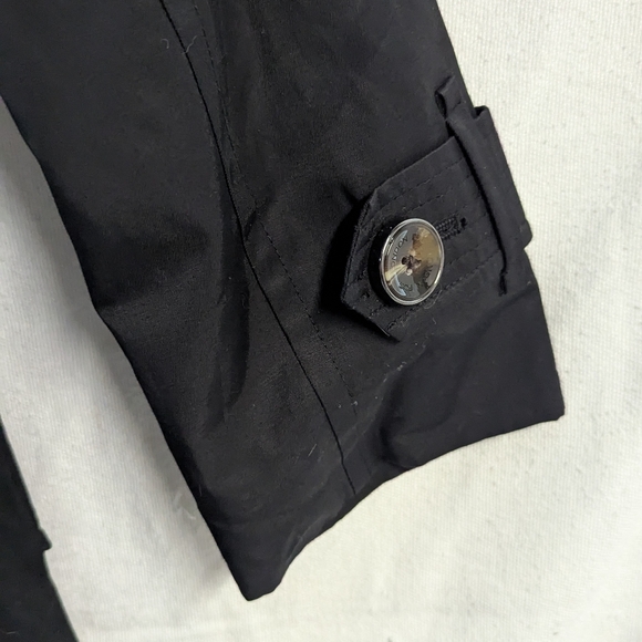 London Fog Hooded Trench Coat, Black, Size Small - Picture 9 of 11